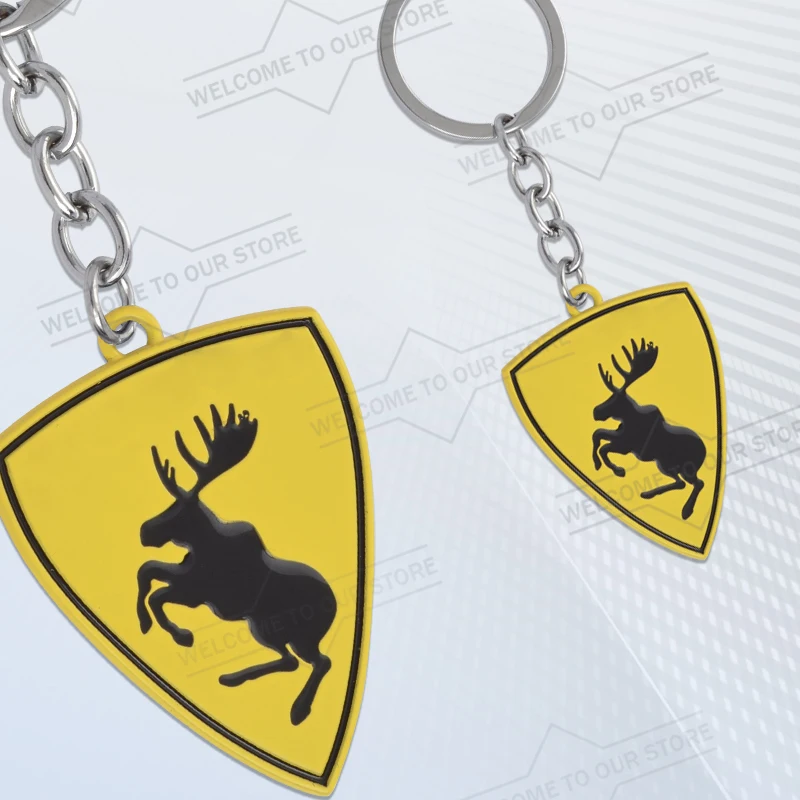 Car Keychain For Volvo Prancing Deer XC40 XC70 XC60 XC90 V60 S40 S60 S80 S90 Metal Key Chain Auto Keyring Key Ring Key Holder