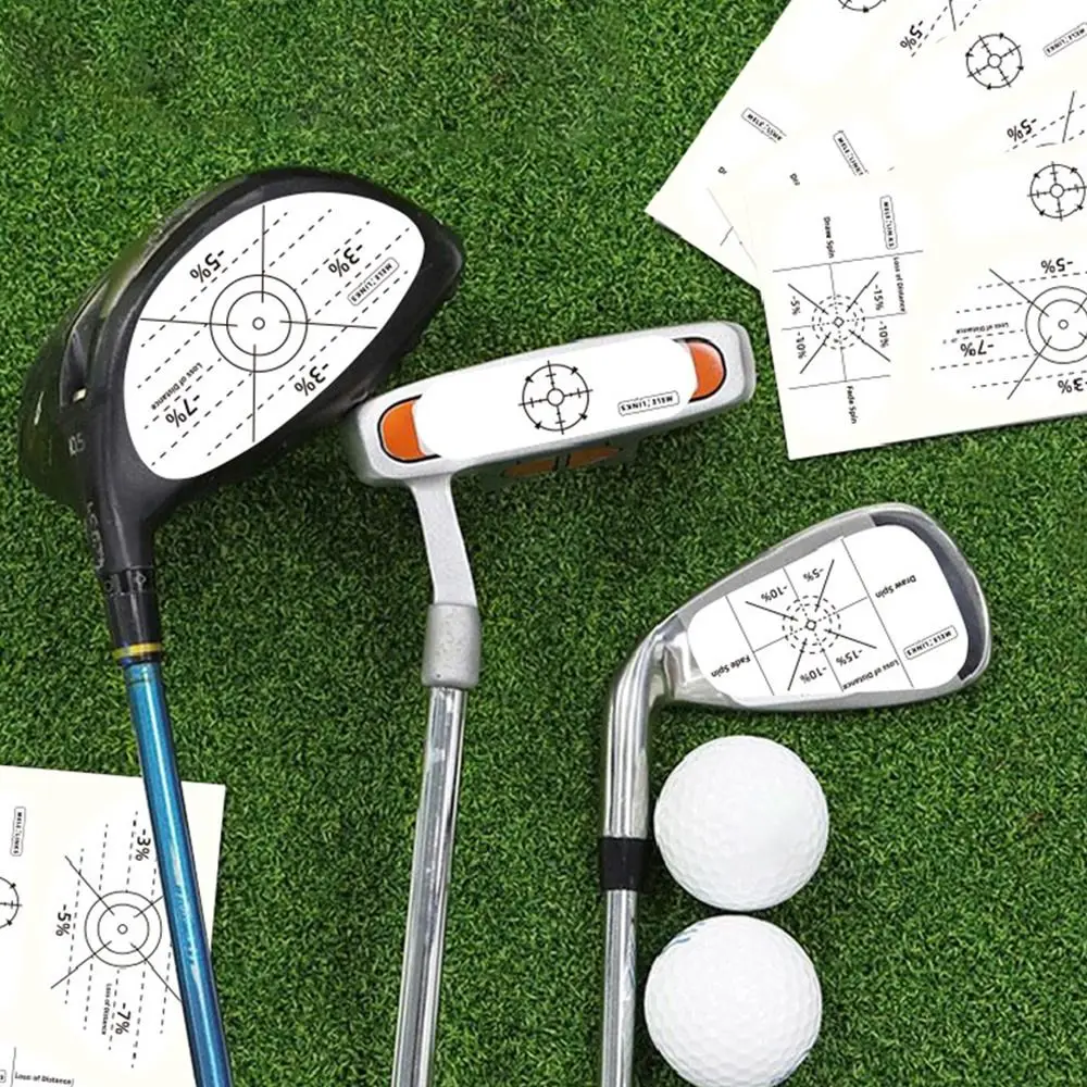 سائق ضرب مسجل مكاوي مضارب تأثير الشريط سوينغ المدربين جولف التدريب المعونة تسميات تأثير تهدف ملصقات ل 30 قطعة