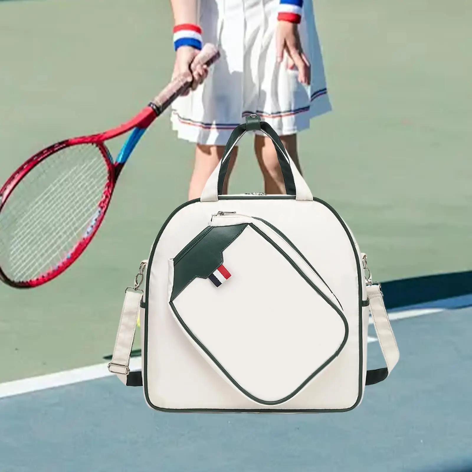 

Pickleball Bag Sports Racquet Lightweight Large for Women Men Tennis Handbag with Removable Adjustable Strap Paddle Shoulder Bag