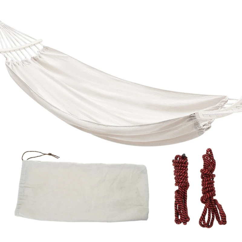 

Canvas Hammock for Patios Porch Garden Backyard Lounging Outdoor and Indoor Use