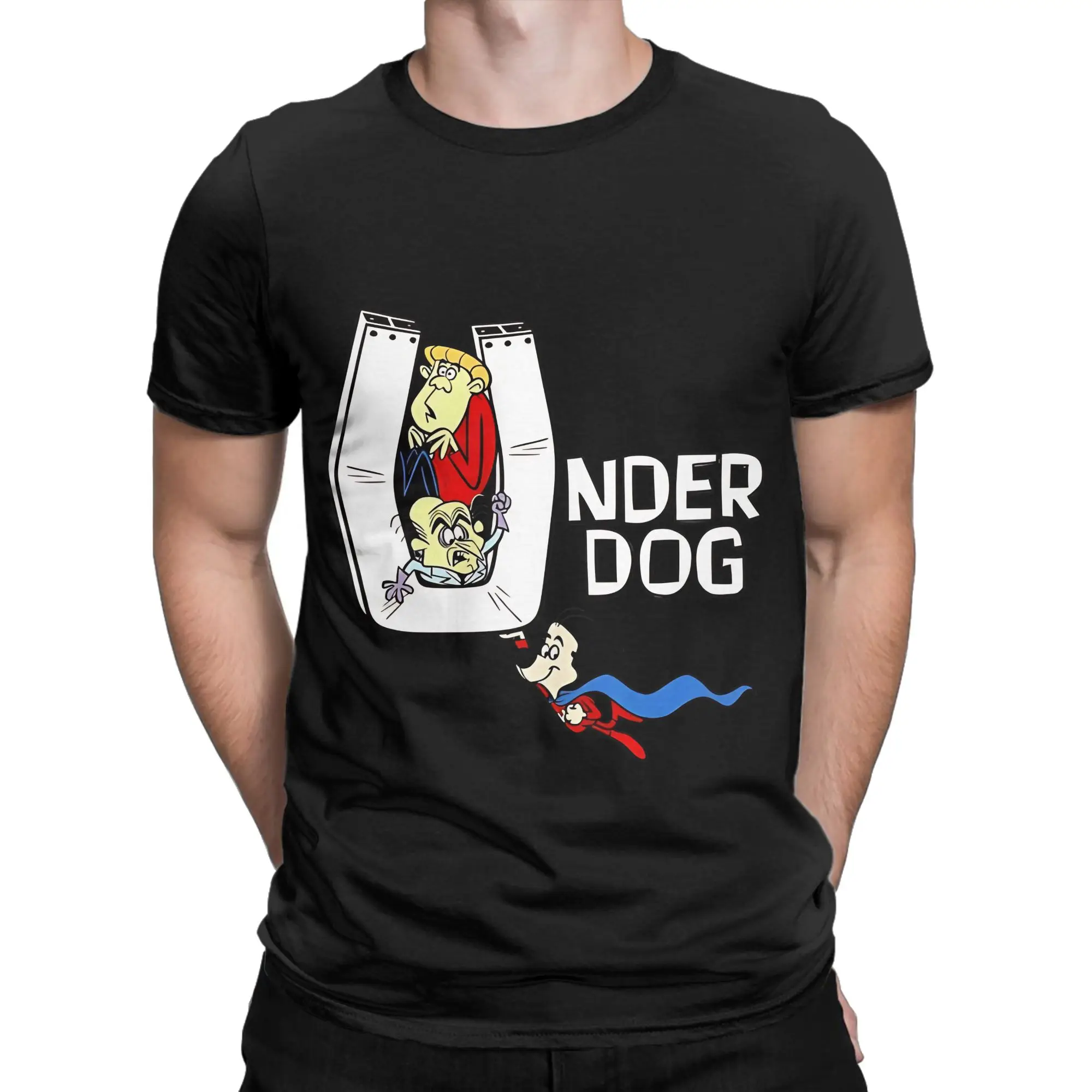 Lifting Horseshoe Magnet Novelty 100% Cotton T-Shirt Underdog Tops Tees For Men