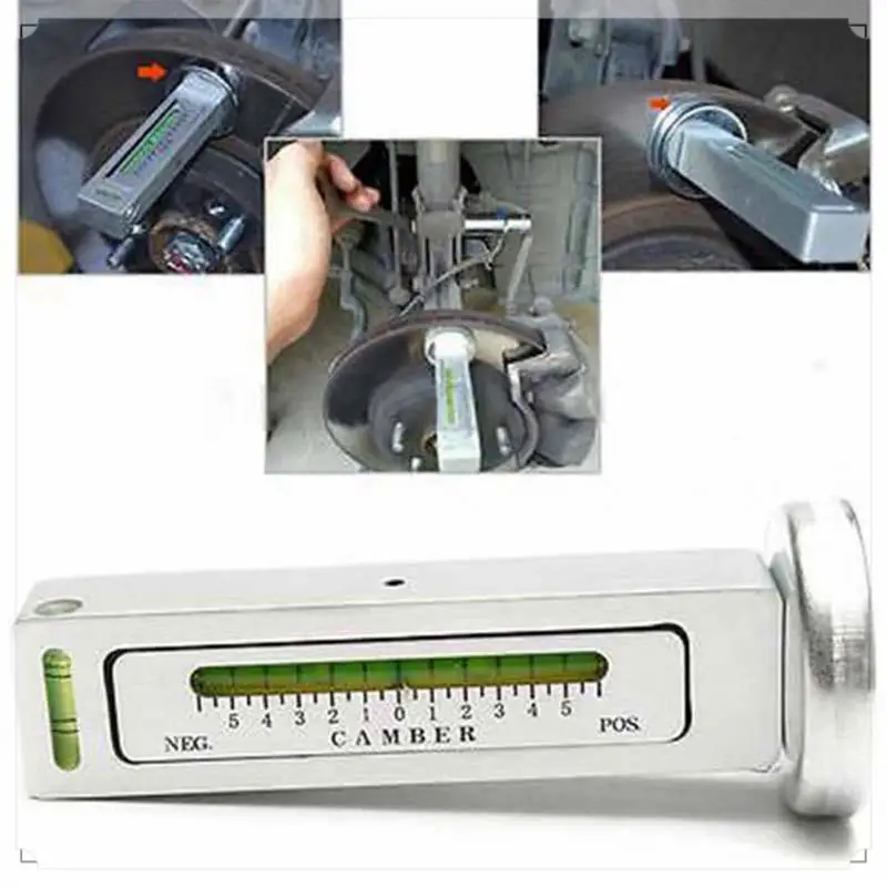 1 PCS Car Camber Angle Adjustment Auxiliary Tool Magnetic Four-Wheel Aligner Caster Silver