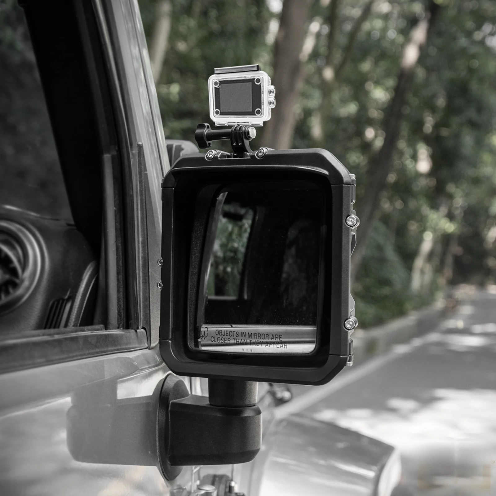 

OMU Series Rear Mirror Rain Guard Decorative Shields Accessories For Jeep Wrangler JK Rear View Mirror Cover Maiker