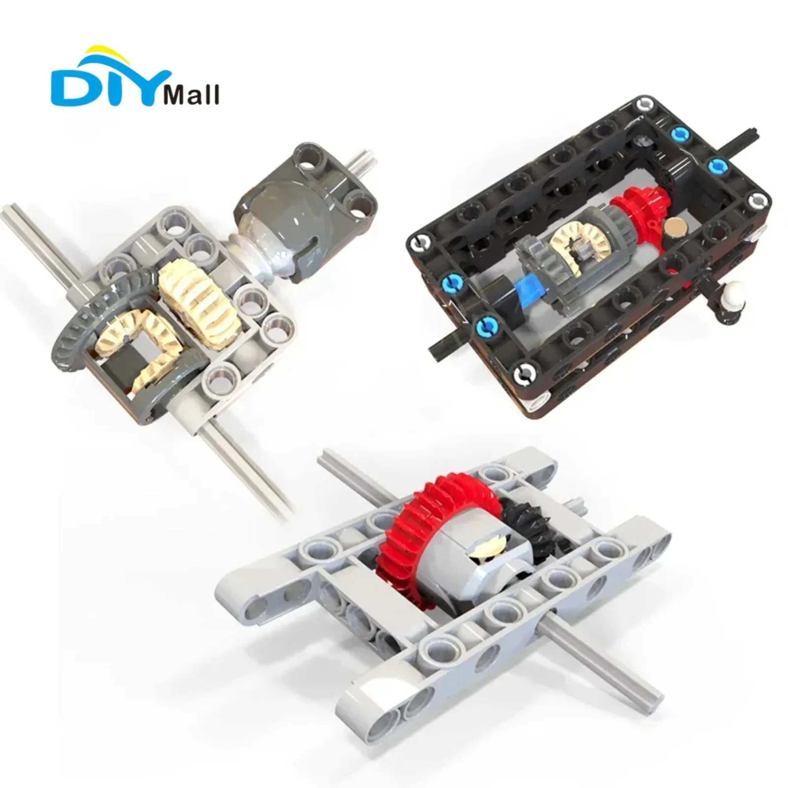 

Дифференциальный блокиратор MOC из строительных блоков, совместимые технические детали для сборки моделей автомобилей из ABS-пластика