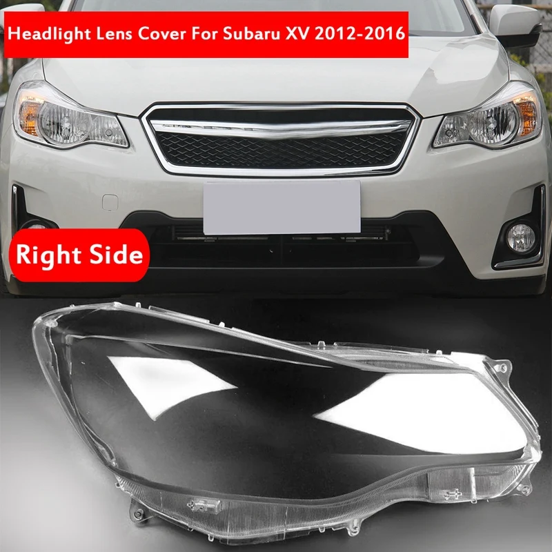 

For Subaru XV 2012-2016 Car Headlight Clear Lens Head Light Lamp Lampshade