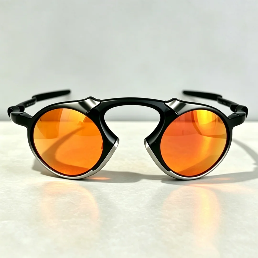 Brand Sale X-Metal Madman Unisex Cycling Glasses OO6019 Round Polarized Sunglasses Outdoor Hiking Fishing Running Sports Eyewear