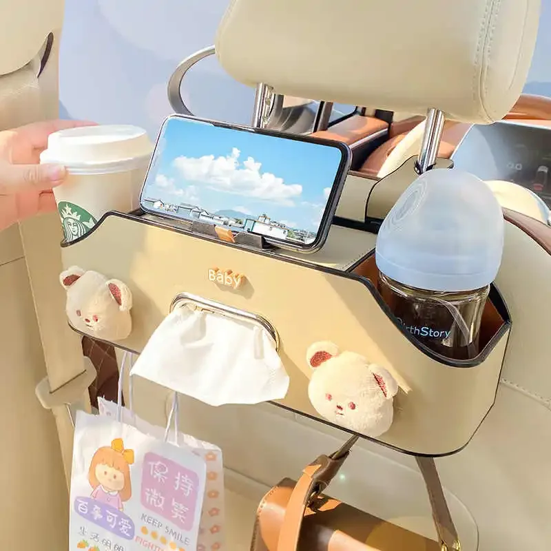 منظم السيارة، حقيبة تخزين مقعد السيارة متعددة الوظائف، مقاومة للماء، منظم مقعد السيارة، حقيبة القمامة #1