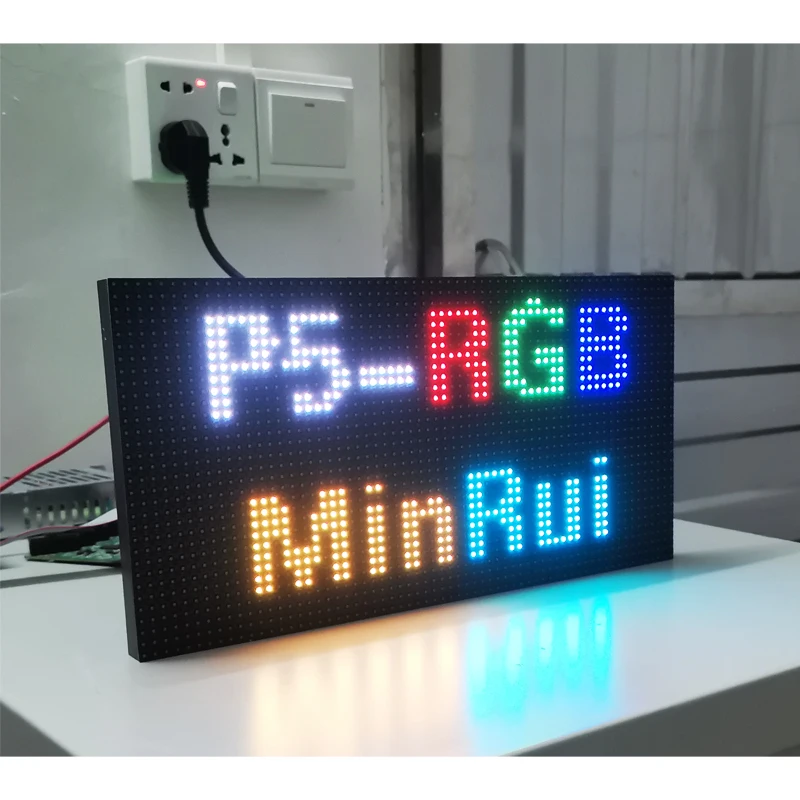 AiminRui High Resolution P5 Indoor 1/16 Scan 320*160mm 64*32 Pixels 3in1 RGB SMD Full Color LED Display Panel Module