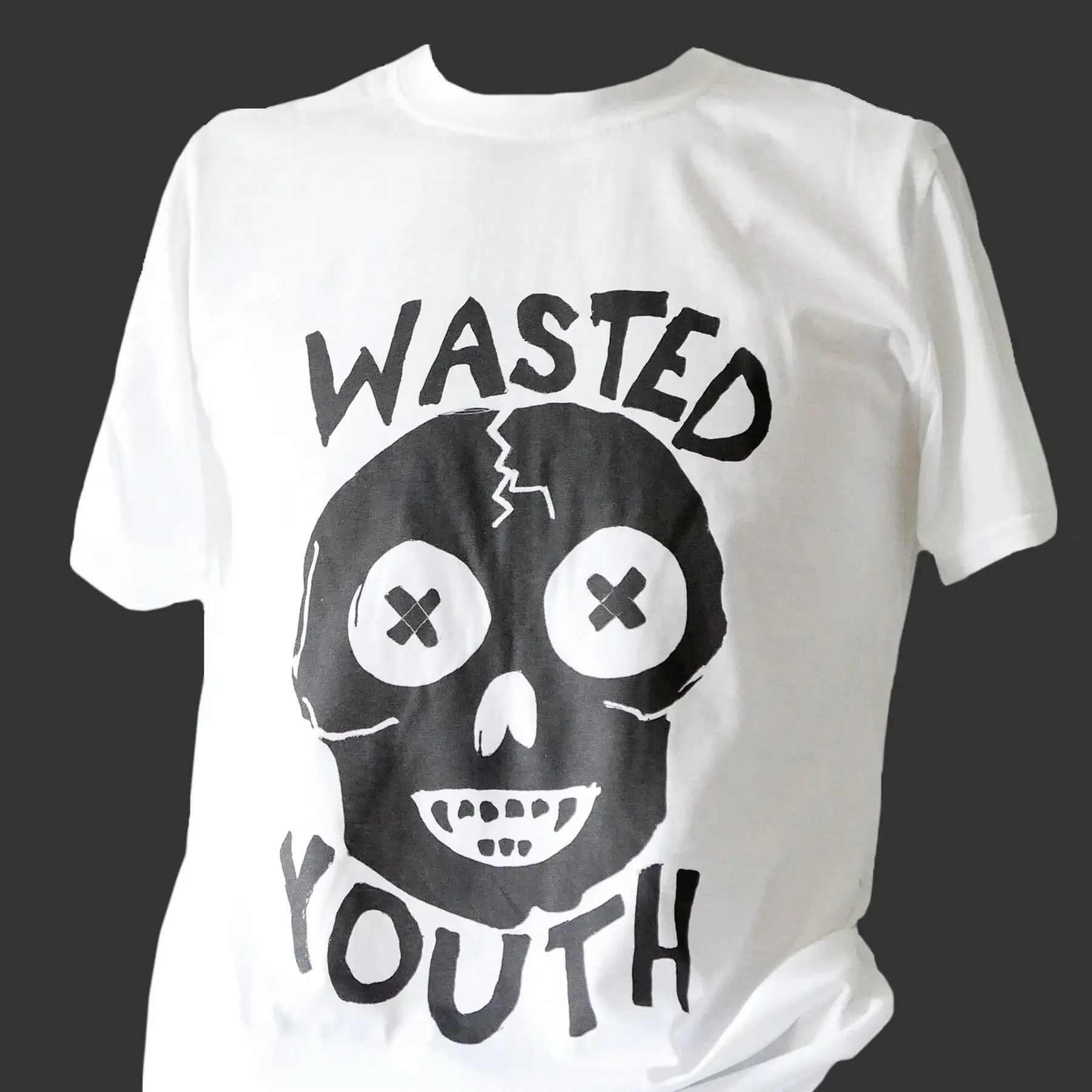 WASTED YOUTH PUNK ROCK T-SHIRT unisex S-3XL