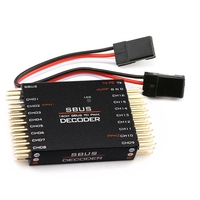 SBUS to 16CH PWM Converter SBUS to PWM/PPM Decoders Two Way PPM Support Conversion for Futaba Orange Frsky SBUS Signals