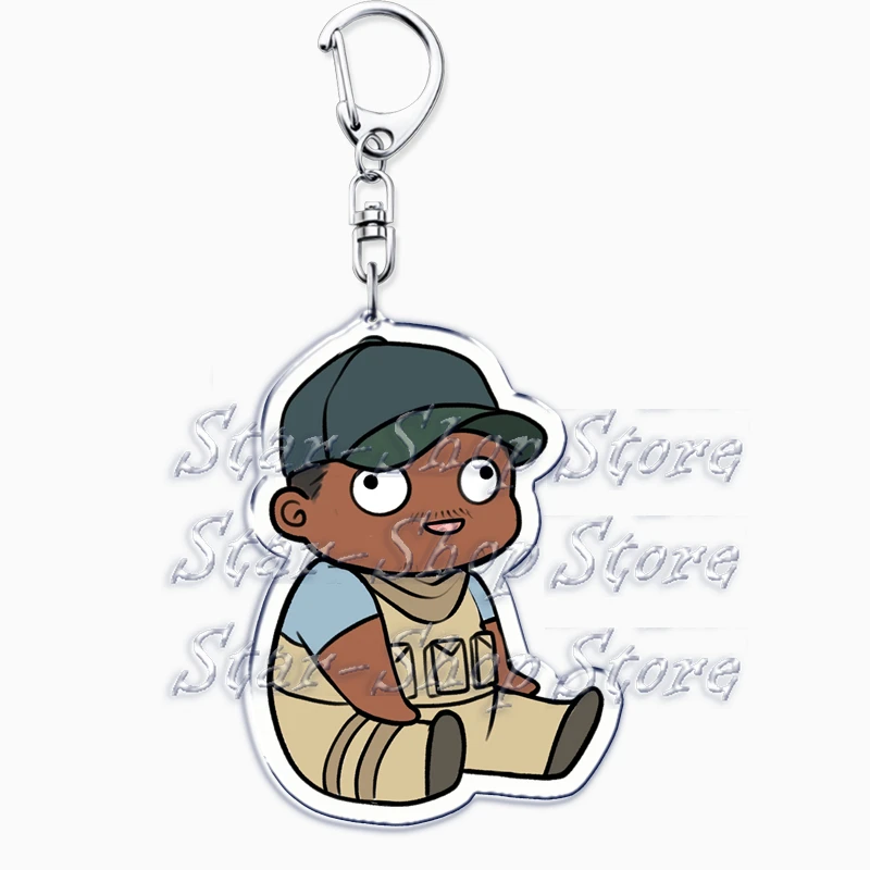 Cute Military Game Ghost Chibis Keychains for Accessories Cod Soldier Soap Simon Riley Keyring Jewelry Fans Friends Gaming Gifts view 3