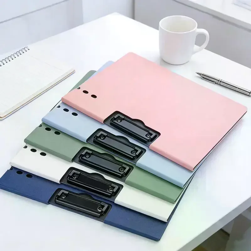 

1PC A4 File Folder With Cover - Document Organizer Clipboard For Business & School, Office Stationery Supplies, Paper Holder