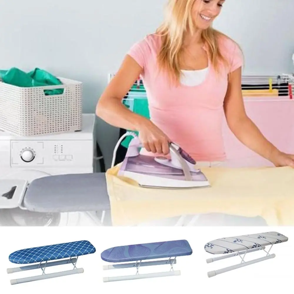 New Foldable Mini Ironing Board Metal Household Small Tabletop Iron Sewing Table Portable Clothes Ironing Cover