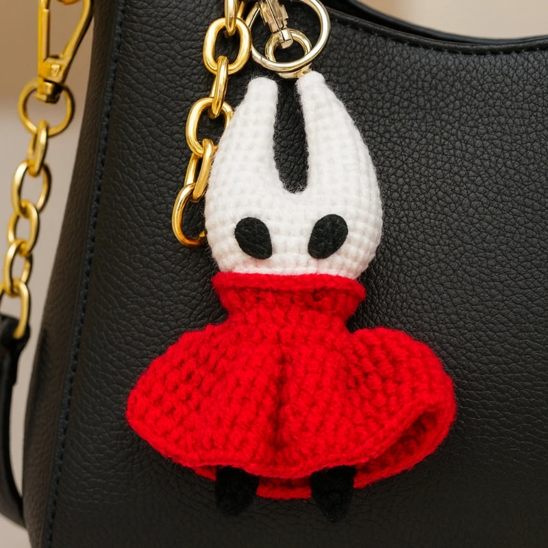 الجوف فارس 2 اليدوية الكروشيه الدبور حلية 14 سنتيمتر قلادة لطيف الإبداعية محبوك سطح المكتب الديكور الأطفال هدية الكريسماس