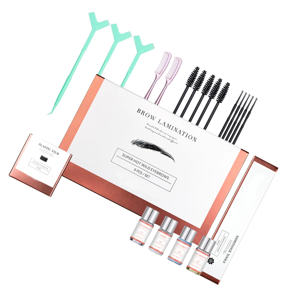 1 Juego de Kit de laminación de cejas, herramientas de laminación de cejas para dar forma a cejas naturales 3D, bricolaje en casa, herramienta de maquillaje para mujeres, regalo