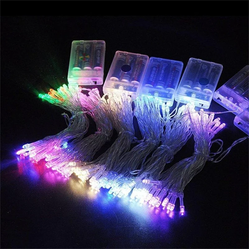 2M 4M 10M LED String Lights 3*AA Battery Operated Waterproof Fairy LED Christmas Lights For Holiday Party Wedding Decoration