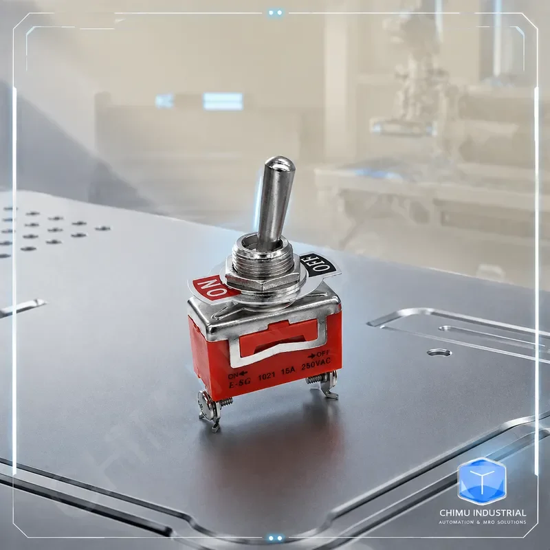 【CHIMU INDUSTRIAL】 E-SG-1021 2 Pole 2 Position Rocker Toggle Switch 250VAC Power On Off Button