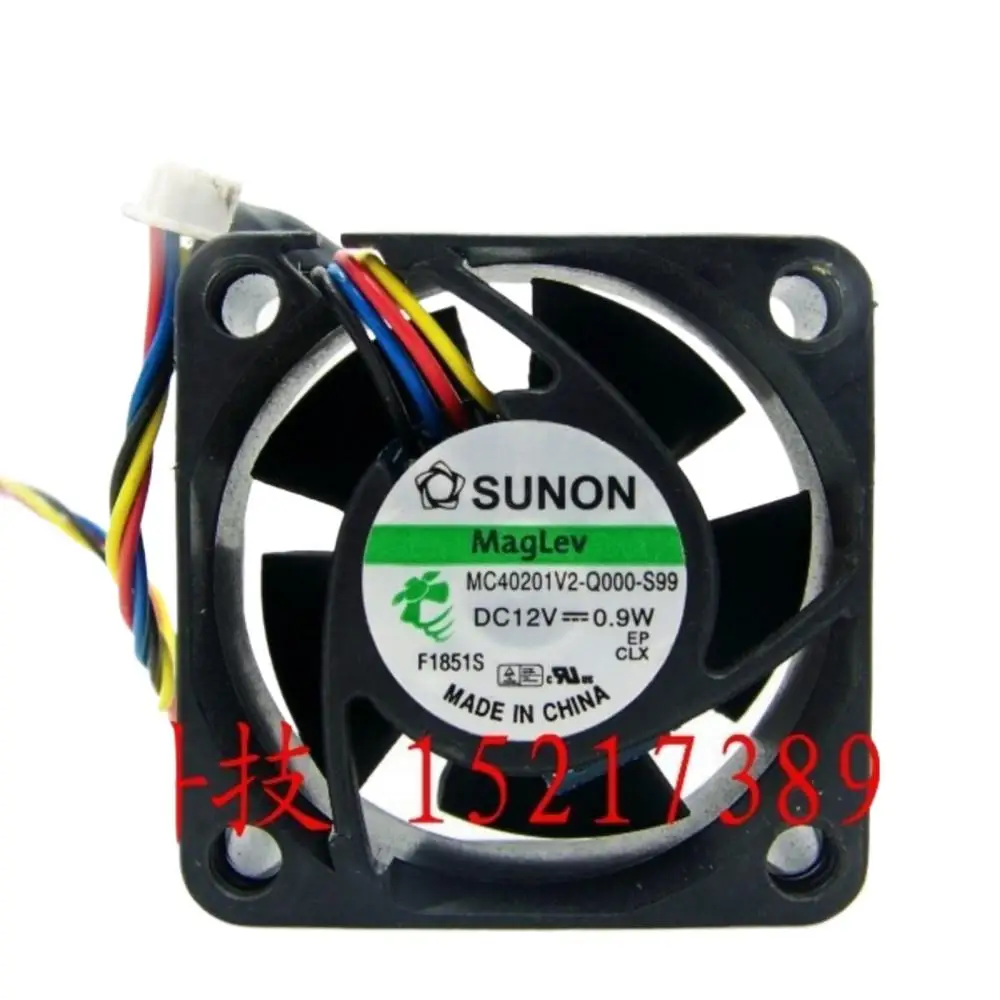 

Вентилятор 40 мм 4 см для Sunon MC40201V2-Q000-S99 40 мм 12 В 0,9 Вт 4-проводной 4020 охлаждающий вентилятор для компактных устройств