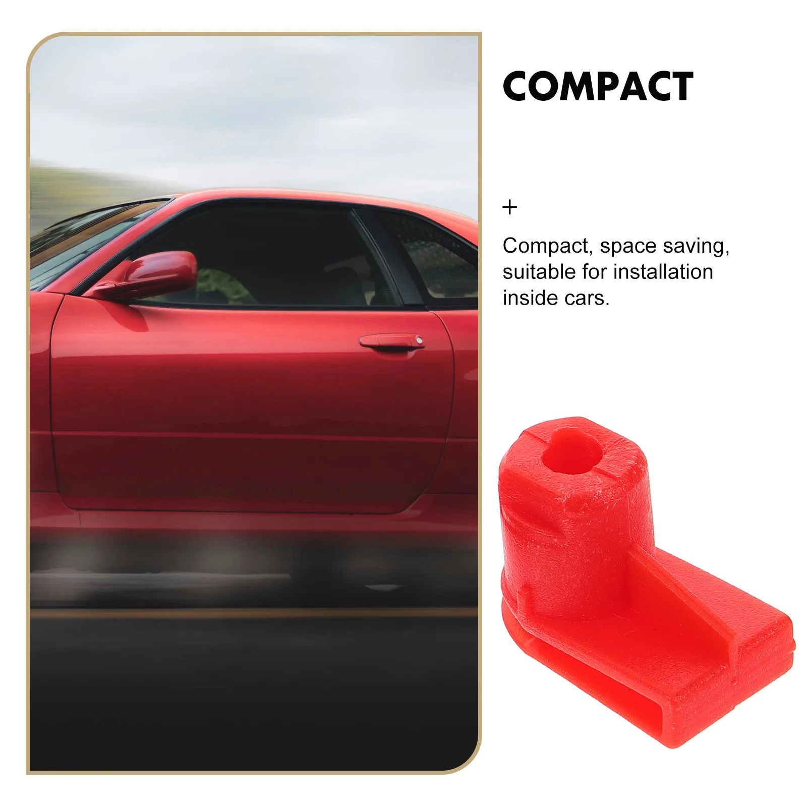 

30pcs Car Bumper Nut Plastic Clips Fasteners Red Durable Easy Install Automotive Screws Retainer Front Bumper Well Nut Kit Wing