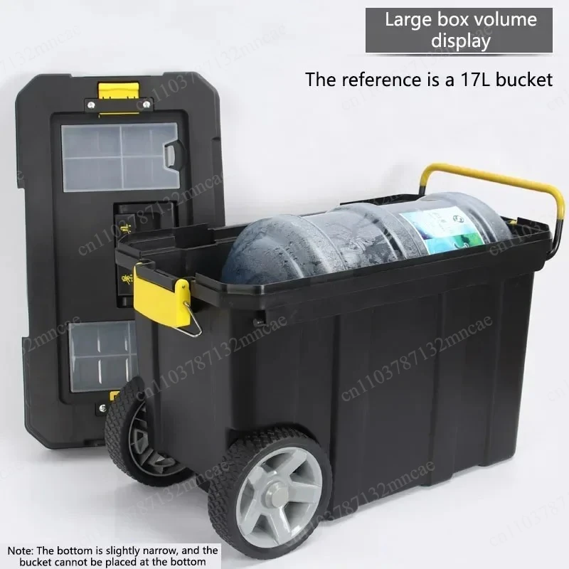 Thickened Wheeled Tool 220V NEW Multifunctional Trolley Toolbox Double-layer Movable Toolbox Large Plastic Toolbox