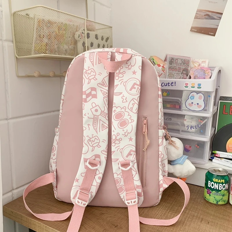 Casual Outdoor Travel Backpack Ladies Hiking Camping Mountaineering Bag Youth Sports Bag School Backpack Nylon Outdoor Bag