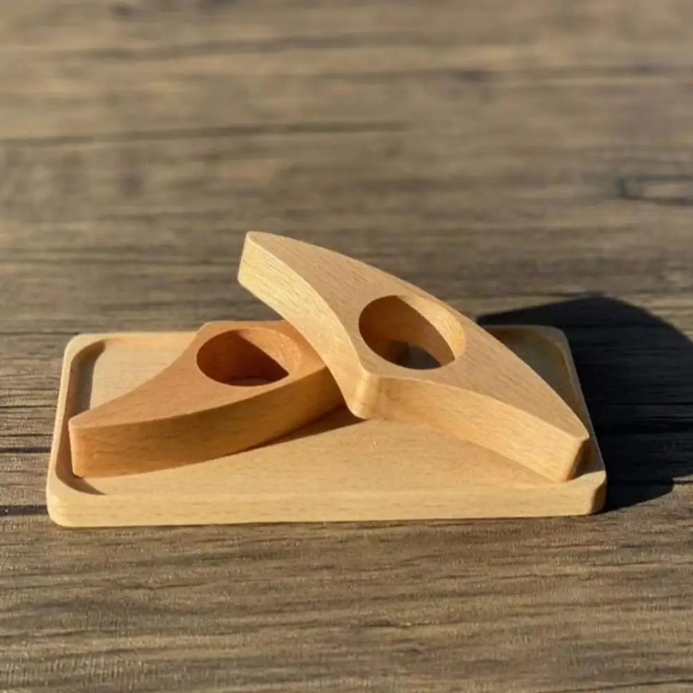 Hand Polished Book Accessory Wooden Book Page Holder Thumb Ring Ergonomic Portable Reading Accessory Personalized Custom