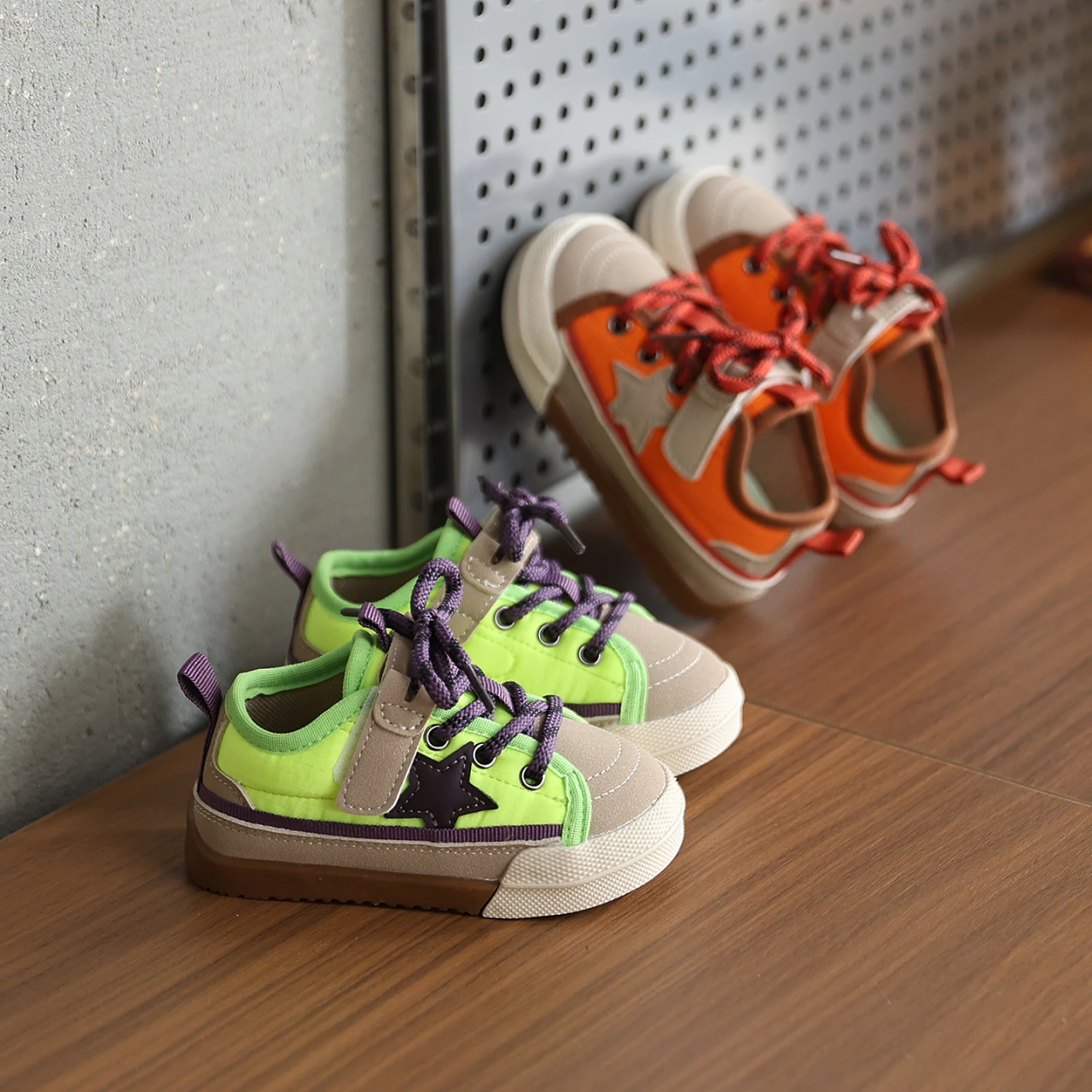 Colorful Star Sneakers Kids Fashion Sport Tennis Trainer Shoes Child Boy Girl Brand Design Slip on Casual Comfort Travel Zapatos