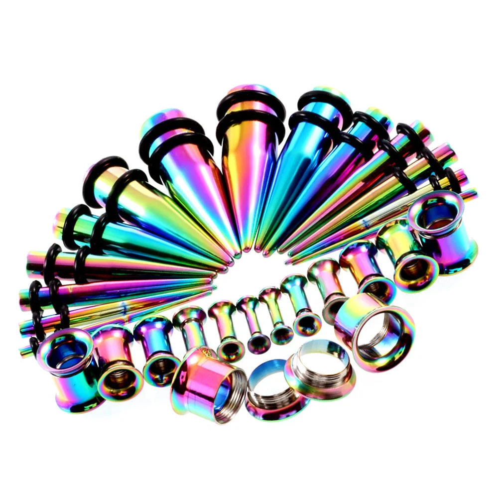 

28pcs 1 Set Stylish Simple Chic Pointed Cone Ear Decor Piercing Jewelry Creative Auricle Piercing Accessories For Daily