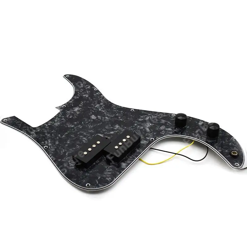 Pickguard Prewired PB Bass Guitar Pickguard Pickup with Knob Pots Kit Body Project Assembly for Precision PB Bass Replacement