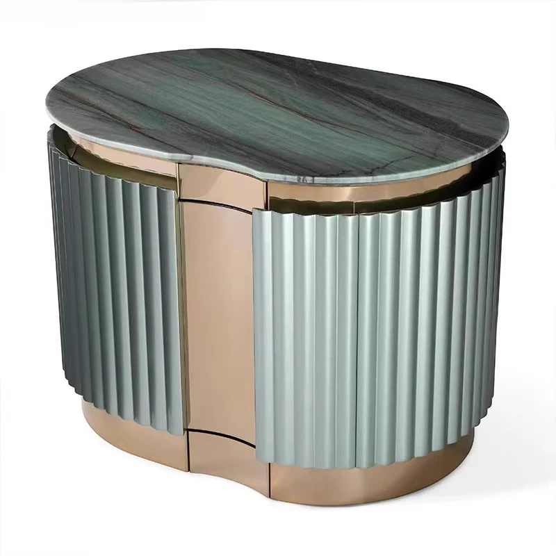 Glossy Italian Bedside Table Modern Removable Cabinets Storage Bedside Table Wooden Grey Mesitas De Noche Bedroom Furniture