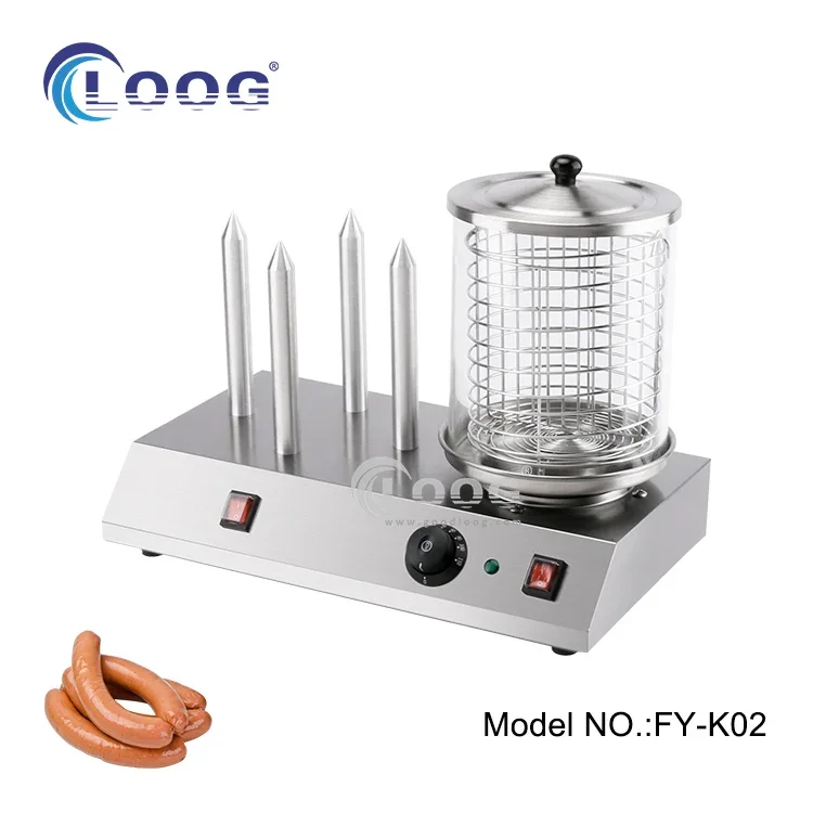 Hot Sale Bread Steamer Warmer Chinese Automatic Sausage Grill Machine Commercial Hot Dog Maker Electric Hotdog Roller CE