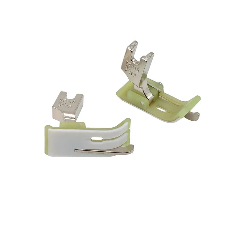 SP-18 Left-Right Side Stop Plastic Presser Foot Industrial Flat Sewing Machine With Knife Open Thread Tangent Presser Foot