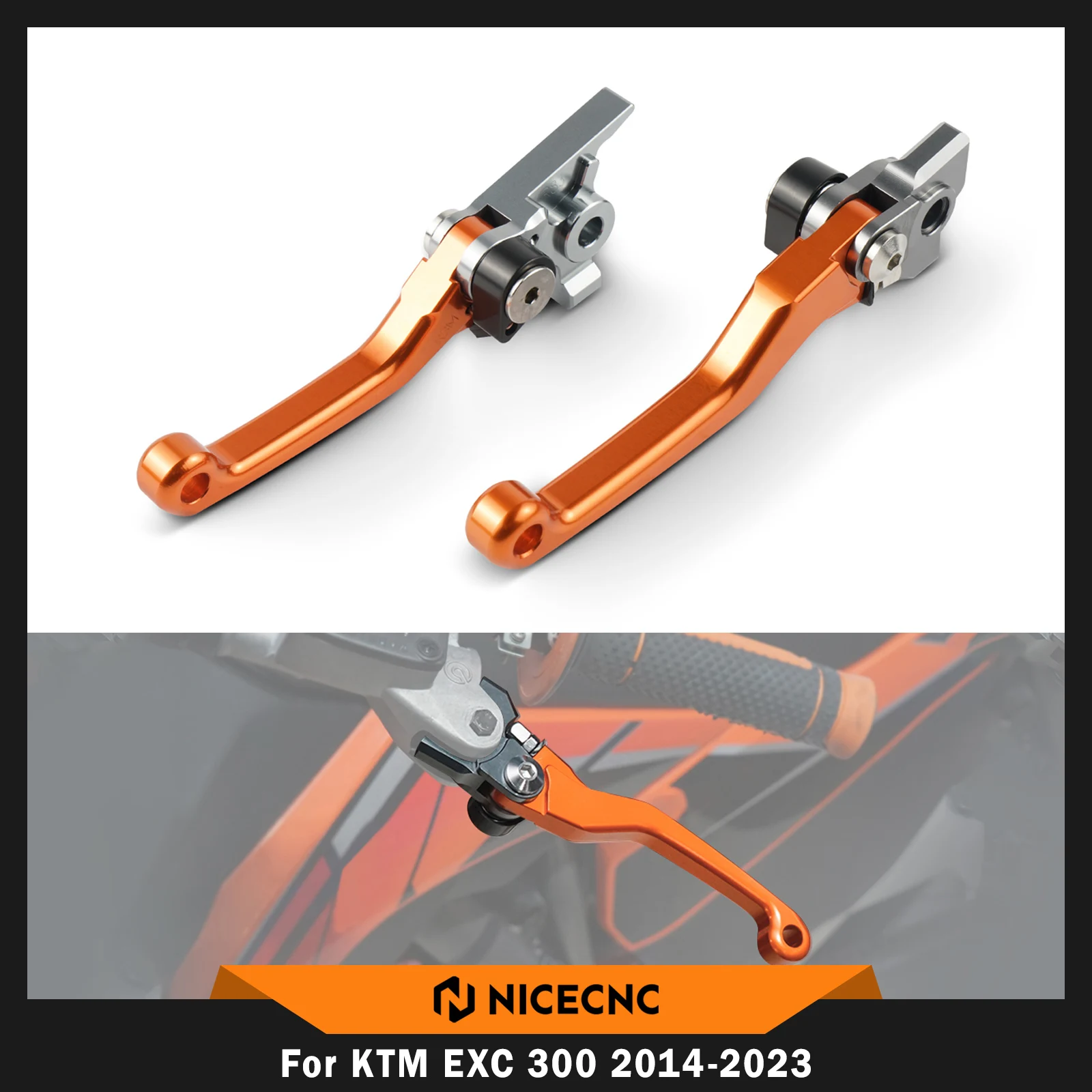 Palanca de Freno y Embrague para KTM 2014-2023 EXC 300 250 EXCF 350 SX 250 SXF 250 SXF 450 XCW 300 XC XCF, para Husqvarna TE 300 2014-2016