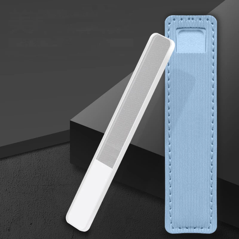 4 ألوان نانو مسمار ملف تقليم لفتاة مسمار مانيكير المهنية الرملي شفافة تلميع الزجاج أدوات الديكور ملف الأظافر