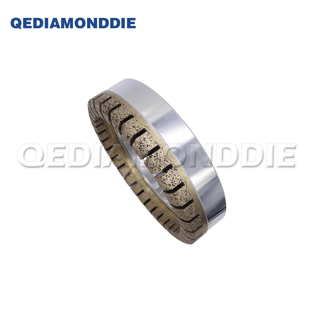 150/175mm Full Segmented Diamond Grinding Wheel For Glass Edging Machine Metal Bond Diamond Wheel For Glass Beveling Chamfering