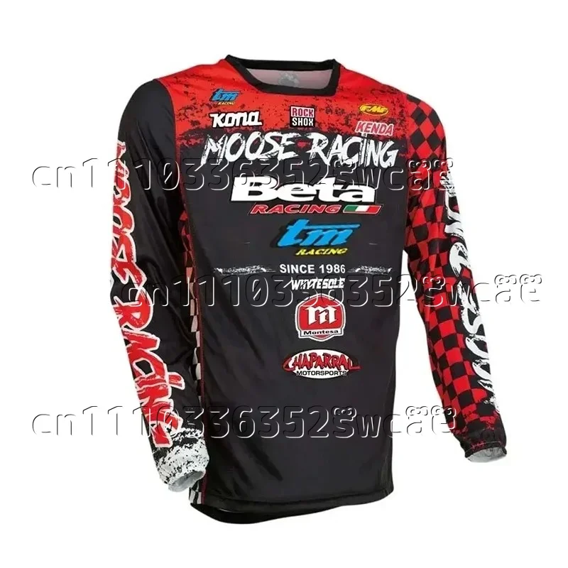 2026 MEN'S LONG-SLEEVED T-SHIRT MOTOCROSS RIDING JERSEY MOUNTAIN BIKING OUTDOOR SPORTS FITNESS SHIRT LOOSE CLOTHING