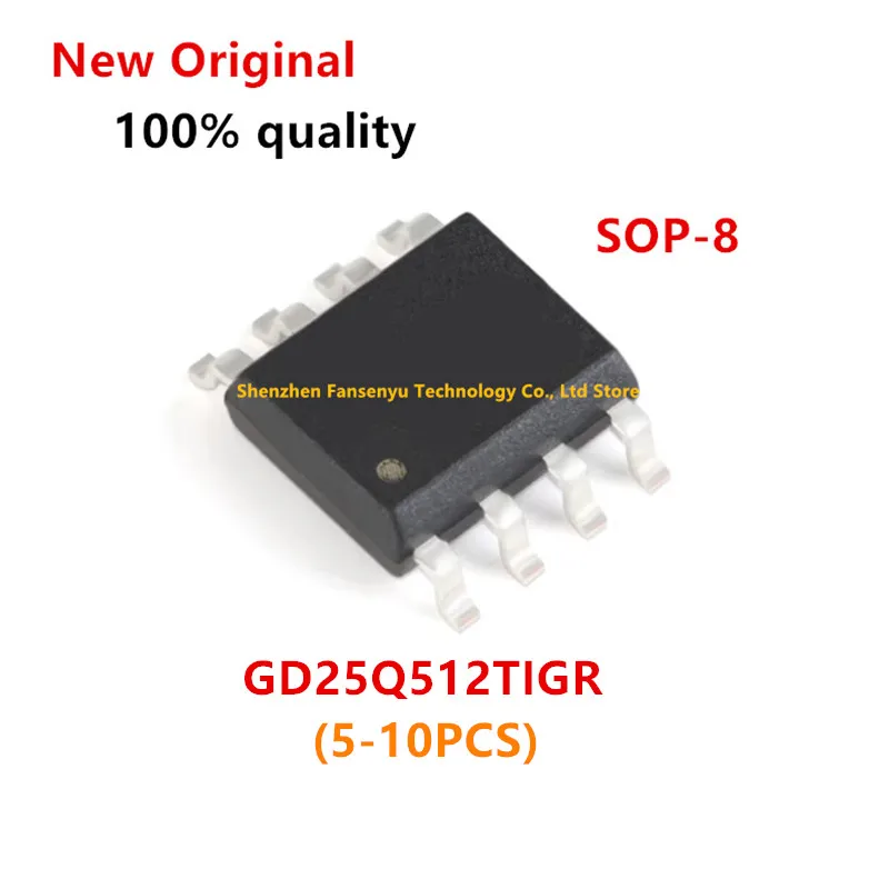 

(5-10piece)100% New GD25Q512 25Q512 GD25Q512TIGR sop8