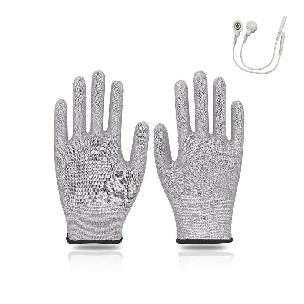 lot Conductive Silver Fiber TENS/EMS Electrode Therapy Gloves+Socks+Knee Pads Electrotherapy Unit For Phycical Therapy