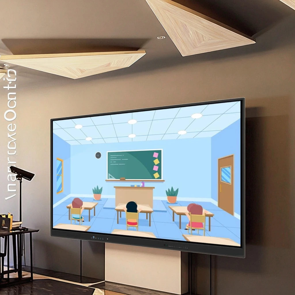 4K Android 14 Interactive Board 86 Inch Multimedia Smart Whiteboard Electronic Touch Screen Display For Meeting Classroom