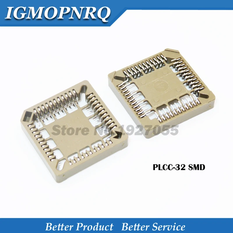 10PCS PLCC32-SMD IC Socket , PLCC32 Socket adapter , 32 Pin PLCC Socket NEW