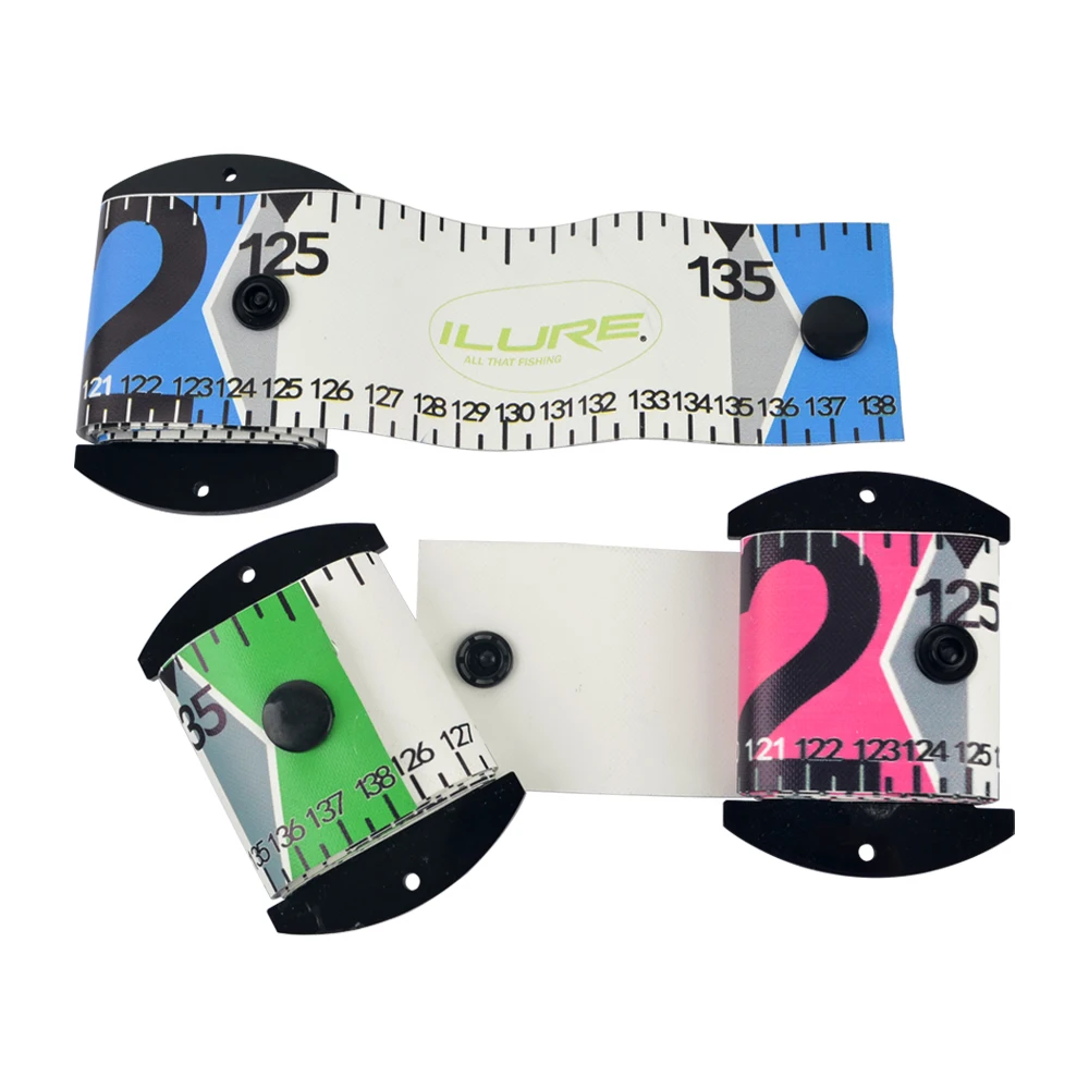 Ailuya حاكم السمك مقاوم للماء مع لوحة قياس حاكم الأسماك اللون قياس 1.35 متر قياس Luya معدات صيد الأسماك الملحقات