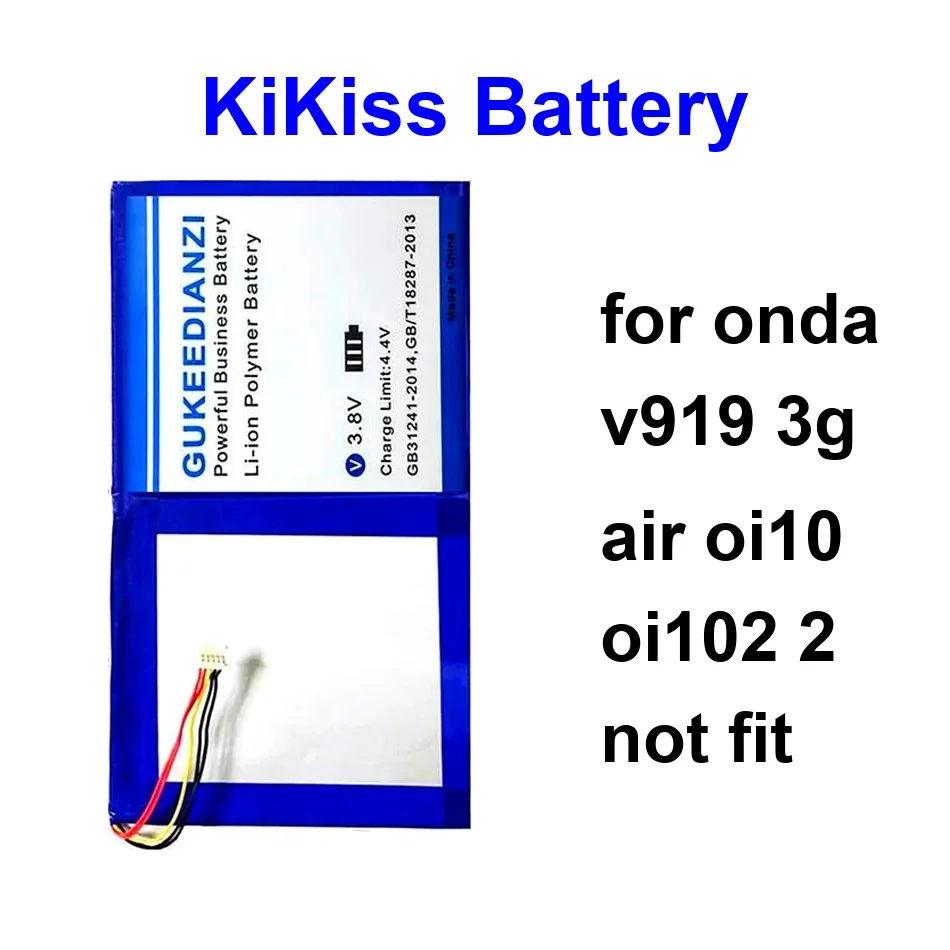 

Laptop Battery Durable 12300-12500Mah For Onda V919 3G Air OI10 OI102 2 Not Fit