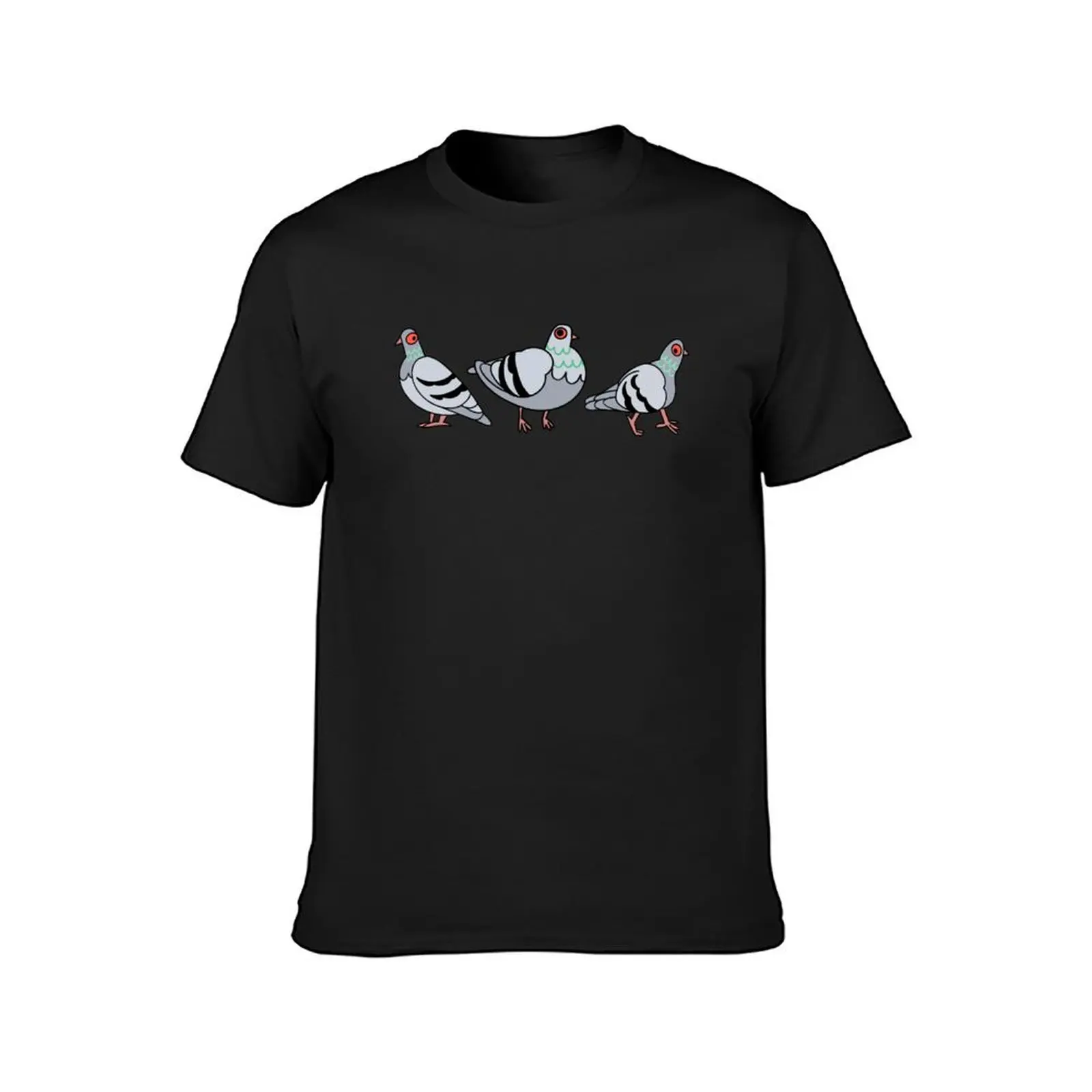 Pigeons T-Shirt Aesthetic clothing anime Men's cotton t-shirt