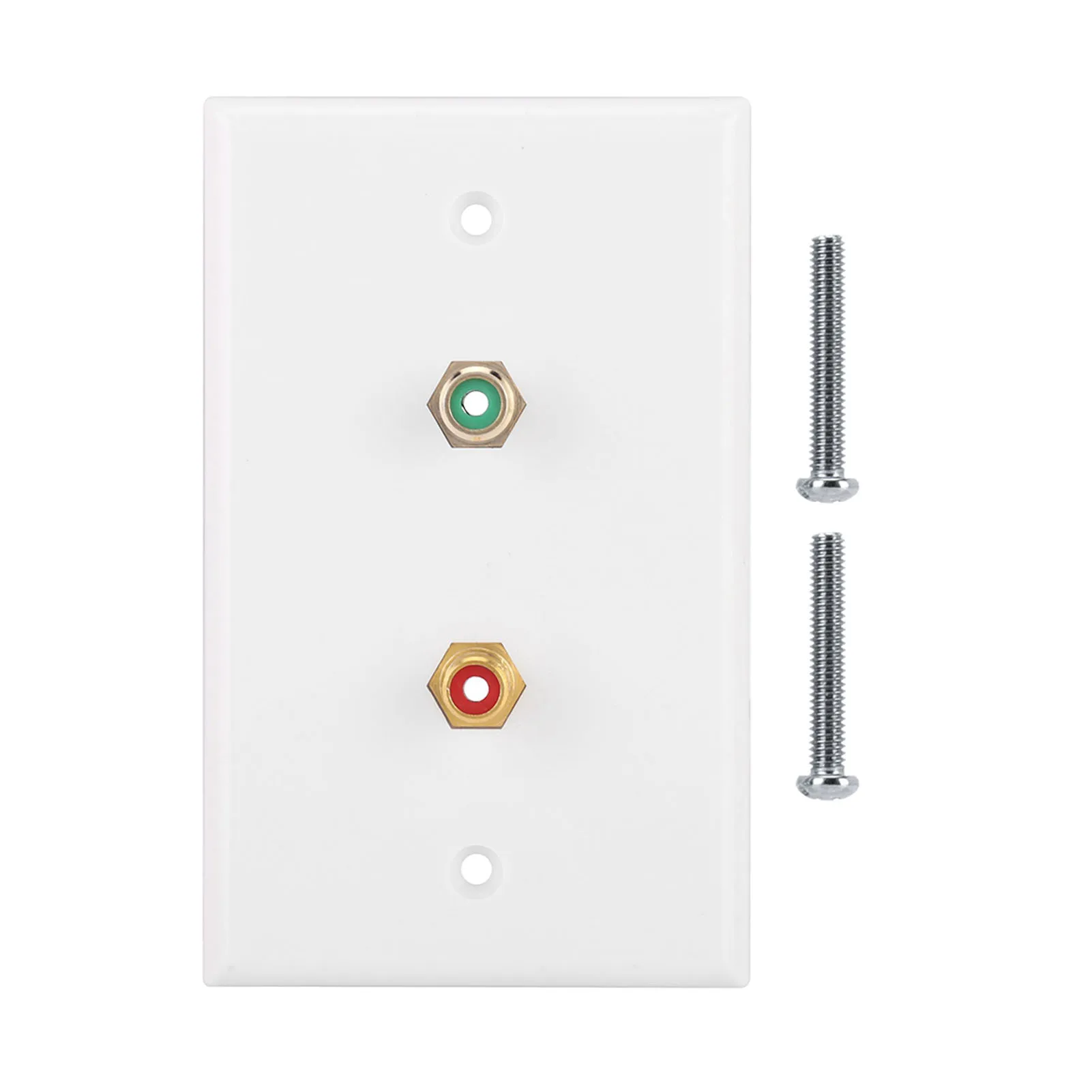 

Wall Socket Panel Multi-functional 2 RCA Interfaces Wall Plate Panel for Office Building US Standard