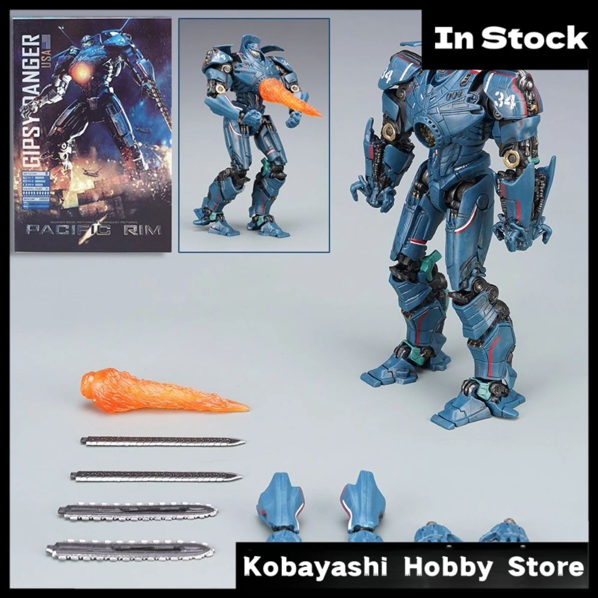 

In Stock Pacific Rim Uprising Deluxe Light Up Gipsy Avenger Articulated Mecha Figure