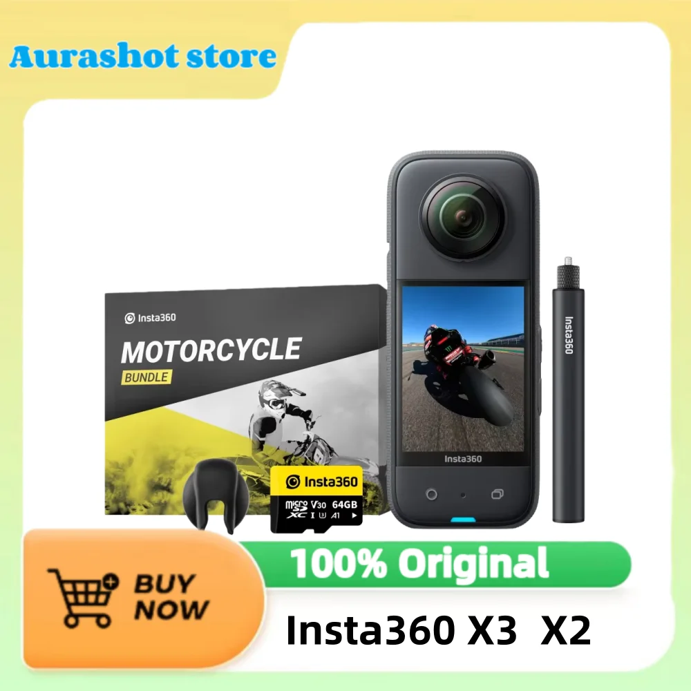 

Insta360 X3 and X2 Motor Club - Motorcycle Kit and Accessories of X3/ONE X2/ONE RS Twin