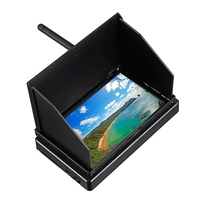 HOT-5.8G 48CH 4.3 Inch LCD 480X272 16:9 NTSC/PAL FPV Monitor Auto Search With OSD Build-In Battery For RC Drone