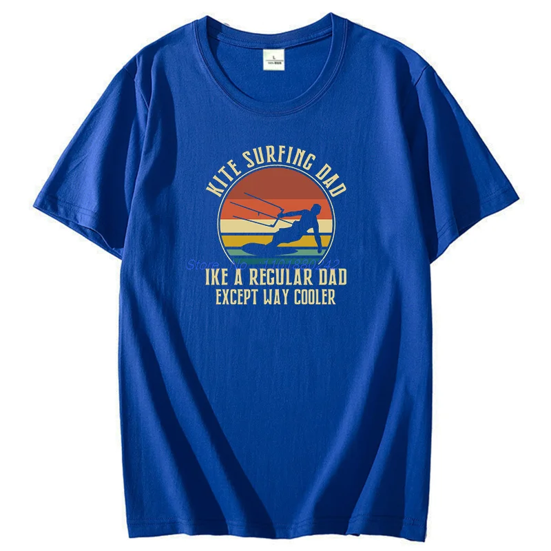 Vintage Kiteboarding Kitesurfing T-Shirt Funny Graphic T Shirts Unisex Tees Tops Summer Streetwear Cotton Short Sleeve T-Shirts