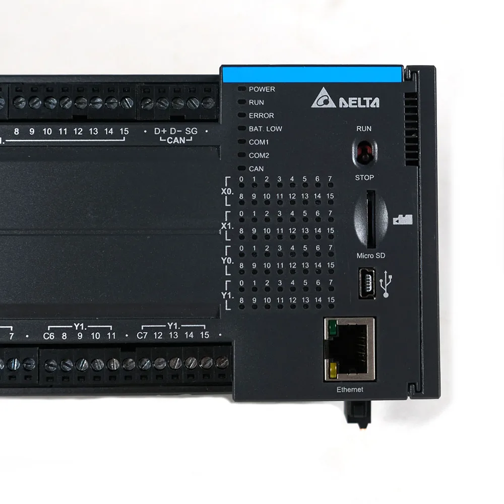 Delta AS164T-A AS164R-A AS164P-A 32DI/32DO USB/RS485*2/이더넷/CANopen AS100 시리즈 프로그래밍 가능 컨트롤러