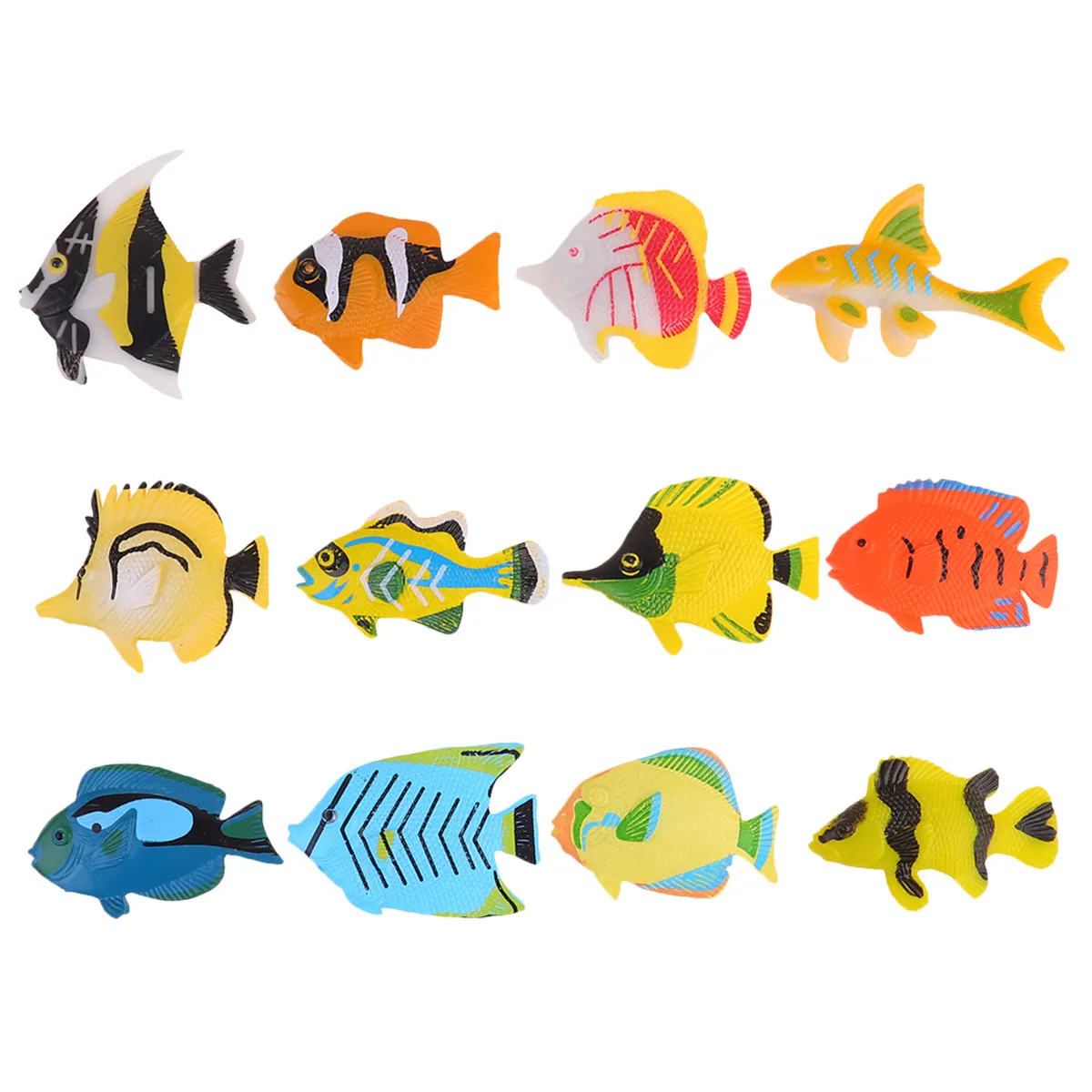 Simulation Decoration Realistic Halloween Christmas Realistic Fish Toy Fake Fish Toy Mini Fish Toy Marine Fish Toy 1SET